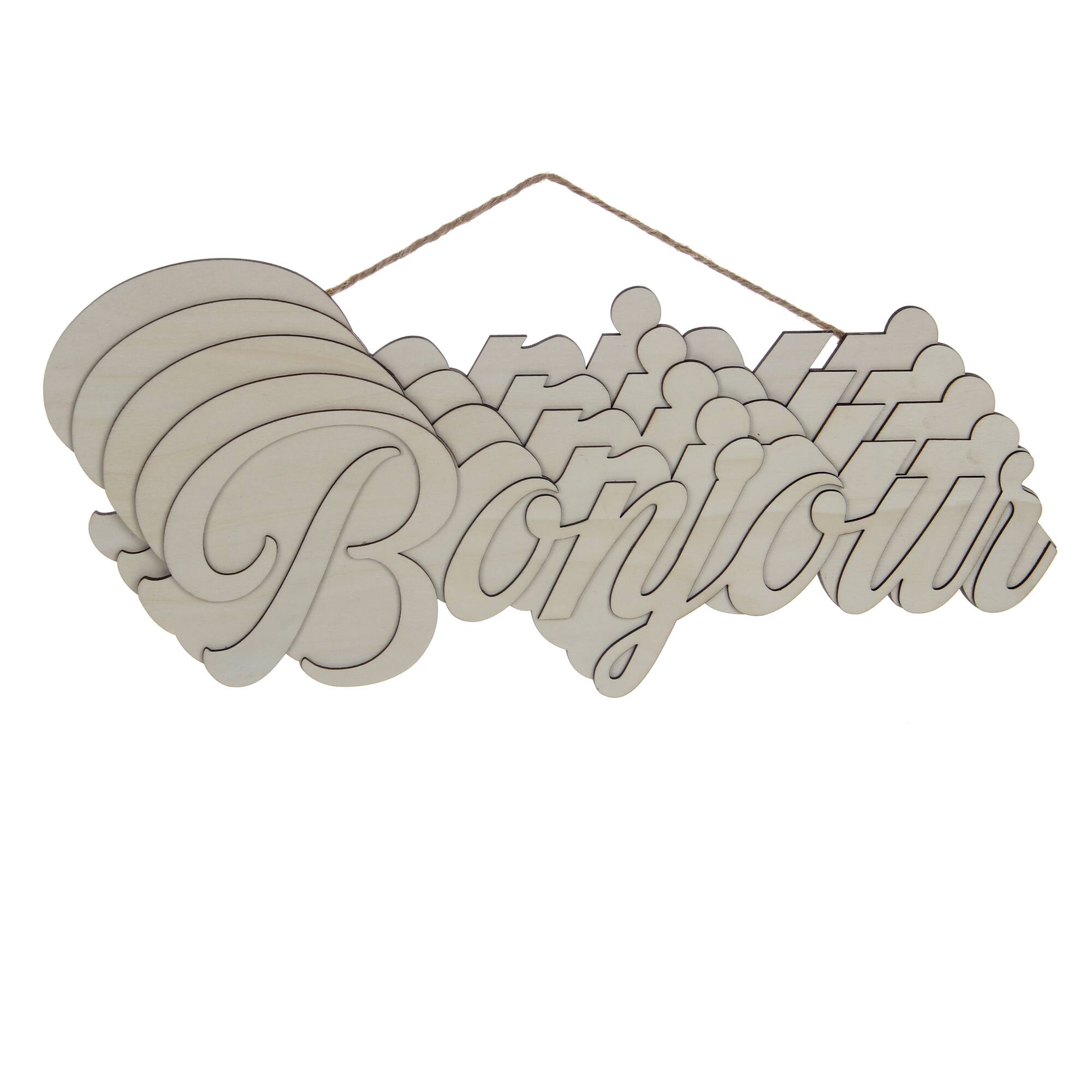 Jonathan Adler x Michaels 15.75" Pop Art Bonjour DIY Wood Plaque